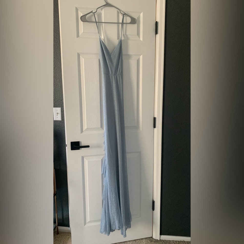 Windsor light blue prom dress.